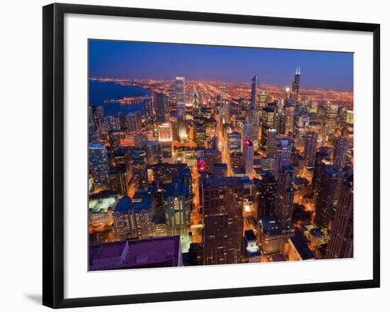 View from John Hancock Center-Bob Krist-Framed Photographic Print