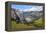 View from Kleine Scheidegg to Murren and Lauterbrunnen Valley, Grindelwald, Bernese Oberland, Switz-Hans-Peter Merten-Framed Premier Image Canvas