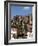 View from Kornmarkt to Castle, Heidelberg, Baden-Wurttemberg, Germany, Europe-Hans Peter Merten-Framed Photographic Print