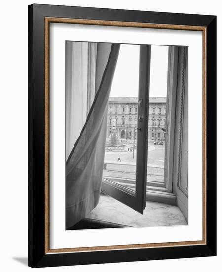 View from La Scala Opera Window, Milano, Italy-Walter Bibikow-Framed Photographic Print