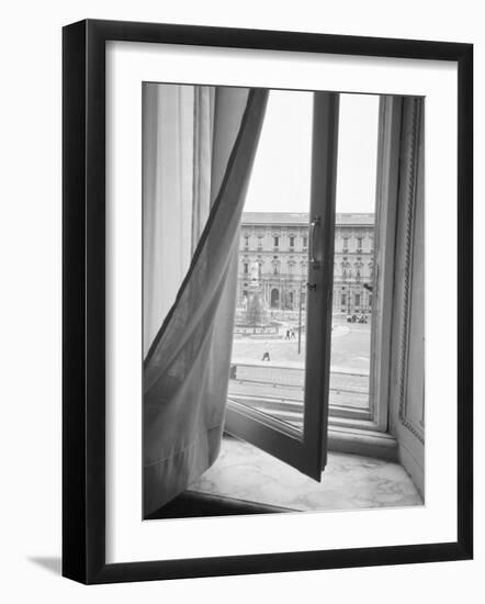 View from La Scala Opera Window, Milano, Italy-Walter Bibikow-Framed Photographic Print