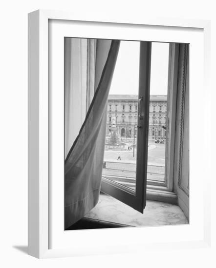 View from La Scala Opera Window, Milano, Italy-Walter Bibikow-Framed Photographic Print