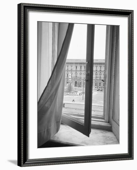 View from La Scala Opera Window, Milano, Italy-Walter Bibikow-Framed Photographic Print