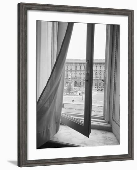 View from La Scala Opera Window, Milano, Italy-Walter Bibikow-Framed Photographic Print