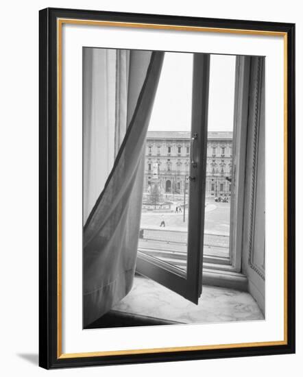 View from La Scala Opera Window, Milano, Italy-Walter Bibikow-Framed Photographic Print