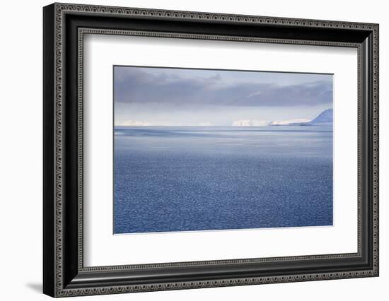 View from Longyearbyen to Adventfjorden Fjord-Stephen Studd-Framed Photographic Print