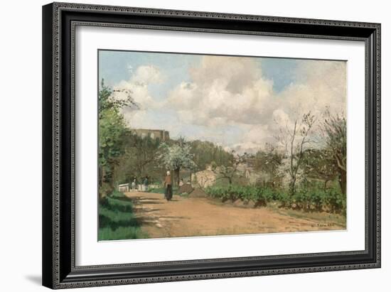 View from Louveciennes, 1869-70-Camille Pissarro-Framed Giclee Print