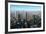 View from Maintower to Financial District, Frankfurt am Main, Hesse, Germany, Europe-Hans-Peter Merten-Framed Photographic Print