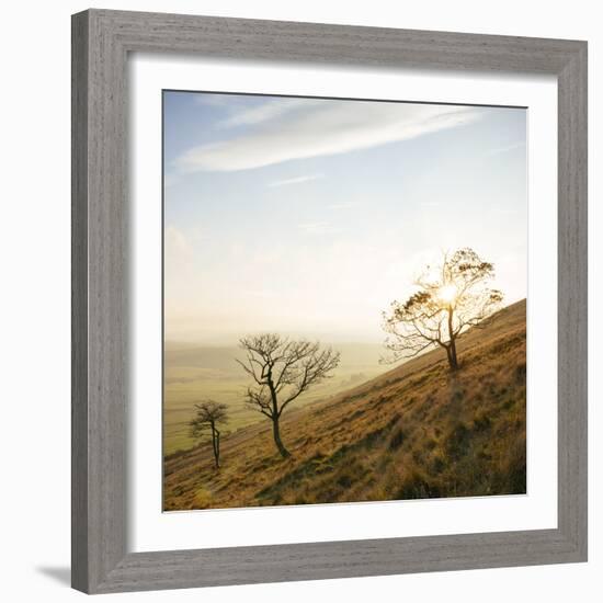 View from Mam Tor, Peak District, Derbyshire, England, United Kingdom, Europe-Ben Pipe-Framed Photographic Print