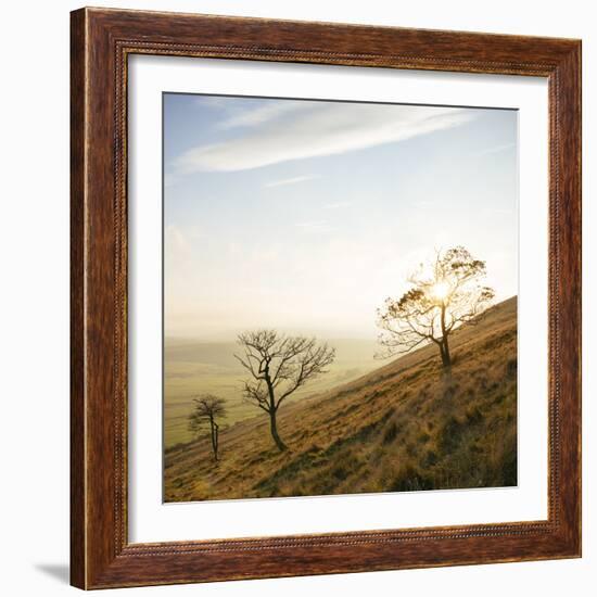 View from Mam Tor, Peak District, Derbyshire, England, United Kingdom, Europe-Ben Pipe-Framed Photographic Print