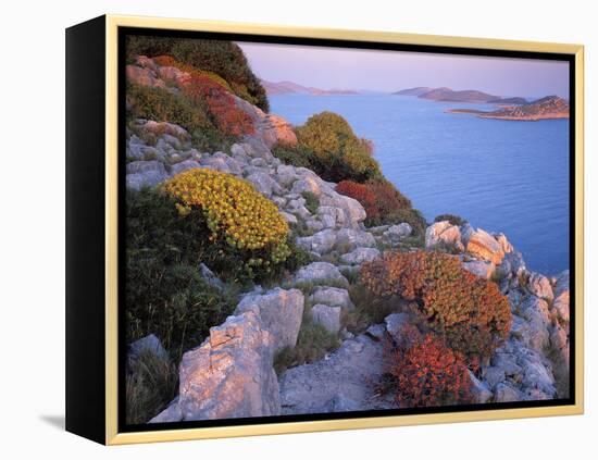 View from Mana Island South Along the Islands of Kornati National Park, Croatia, May 2009-Popp-Hackner-Framed Premier Image Canvas