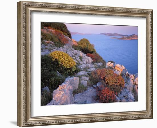 View from Mana Island South Along the Islands of Kornati National Park, Croatia, May 2009-Popp-Hackner-Framed Photographic Print