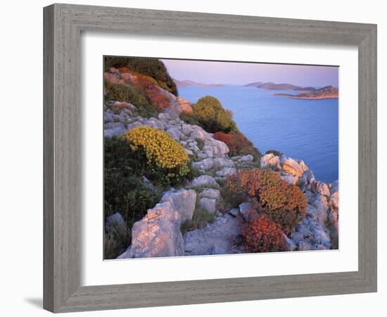 View from Mana Island South Along the Islands of Kornati National Park, Croatia, May 2009-Popp-Hackner-Framed Photographic Print