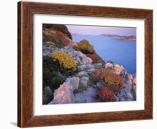 View from Mana Island South Along the Islands of Kornati National Park, Croatia, May 2009-Popp-Hackner-Framed Photographic Print