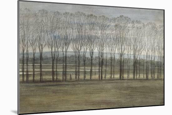 View from Merton College, 28 February 1791 (Watercolour over Graphite, on Paper)-John Baptist Malchair-Mounted Giclee Print