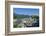 View from Moenchsberg Hill across Salzach River with Cathedral, Collegiate Church and Fortress Hohe-Hans-Peter Merten-Framed Photographic Print