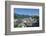 View from Moenchsberg Hill across Salzach River with Cathedral, Collegiate Church and Fortress Hohe-Hans-Peter Merten-Framed Photographic Print