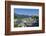 View from Moenchsberg Hill across Salzach River with Cathedral, Collegiate Church and Fortress Hohe-Hans-Peter Merten-Framed Photographic Print