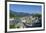 View from Moenchsberg Hill across Salzach River with Cathedral, Collegiate Church and Fortress Hohe-Hans-Peter Merten-Framed Photographic Print