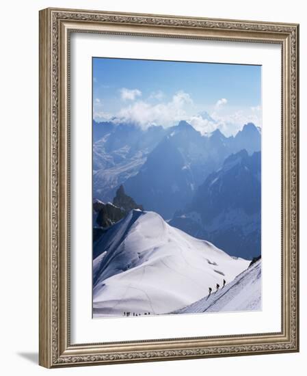 View from Mont Blanc Towards Grandes Jorasses, French Alpes, France-Upperhall Ltd-Framed Photographic Print