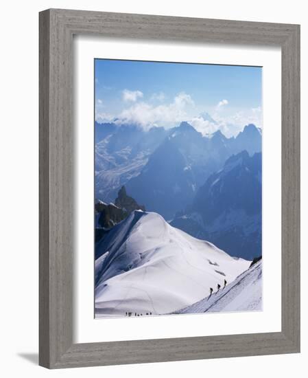 View from Mont Blanc Towards Grandes Jorasses, French Alpes, France-Upperhall Ltd-Framed Photographic Print