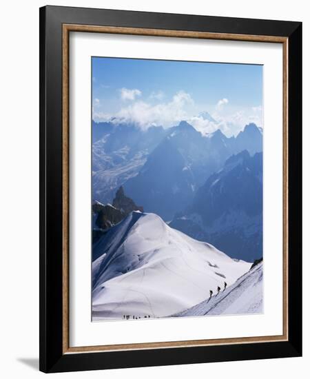 View from Mont Blanc Towards Grandes Jorasses, French Alpes, France-Upperhall Ltd-Framed Photographic Print