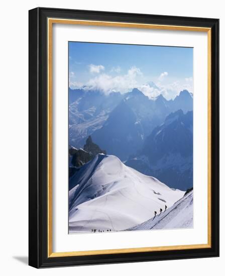 View from Mont Blanc Towards Grandes Jorasses, French Alpes, France-Upperhall Ltd-Framed Photographic Print