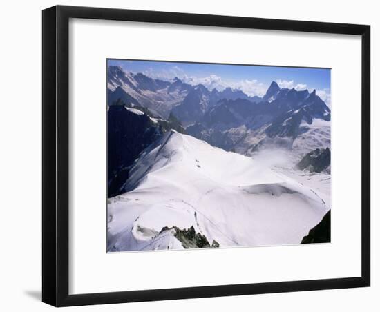 View from Mont Blanc Towards Grandes Jorasses, French Alps, France-Upperhall Ltd-Framed Photographic Print