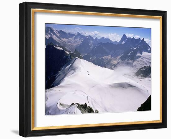 View from Mont Blanc Towards Grandes Jorasses, French Alps, France-Upperhall Ltd-Framed Photographic Print