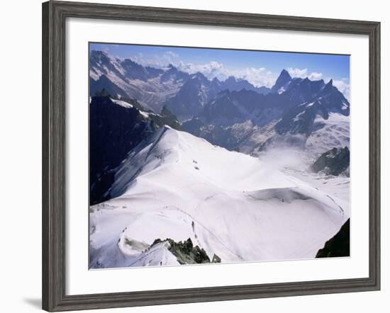 View from Mont Blanc Towards Grandes Jorasses, French Alps, France-Upperhall Ltd-Framed Photographic Print