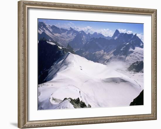View from Mont Blanc Towards Grandes Jorasses, French Alps, France-Upperhall Ltd-Framed Photographic Print
