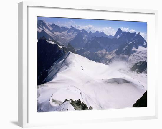 View from Mont Blanc Towards Grandes Jorasses, French Alps, France-Upperhall Ltd-Framed Photographic Print