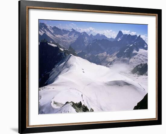 View from Mont Blanc Towards Grandes Jorasses, French Alps, France-Upperhall Ltd-Framed Photographic Print