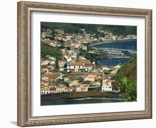 View from Monte De Guia of Horta, Faial, Azores, Portugal, Atlantic, Europe-Ken Gillham-Framed Photographic Print