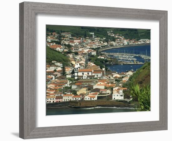 View from Monte De Guia of Horta, Faial, Azores, Portugal, Atlantic, Europe-Ken Gillham-Framed Photographic Print