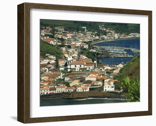 View from Monte De Guia of Horta, Faial, Azores, Portugal, Atlantic, Europe-Ken Gillham-Framed Photographic Print