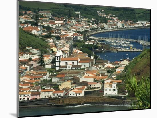 View from Monte De Guia of Horta, Faial, Azores, Portugal, Atlantic, Europe-Ken Gillham-Mounted Photographic Print