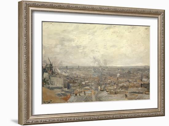 View from Montmartre, 1886-Vincent van Gogh-Framed Giclee Print