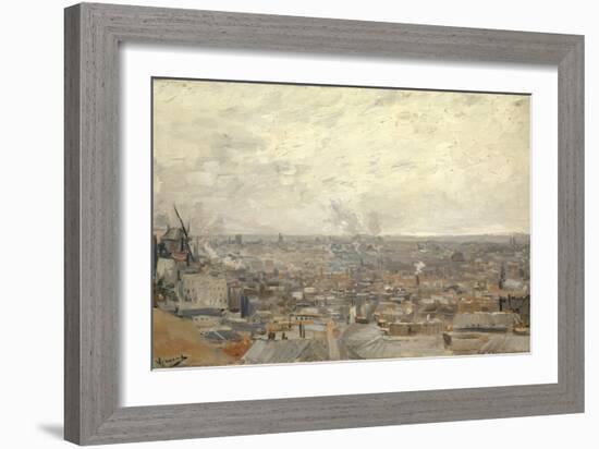 View from Montmartre, 1886-Vincent van Gogh-Framed Giclee Print