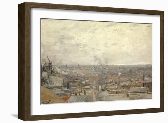 View from Montmartre, 1886-Vincent van Gogh-Framed Giclee Print