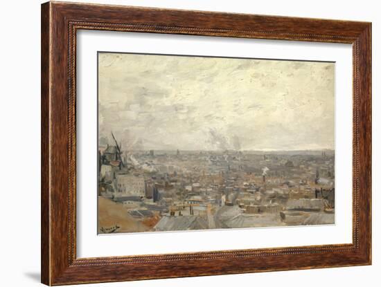 View from Montmartre, 1886-Vincent van Gogh-Framed Giclee Print