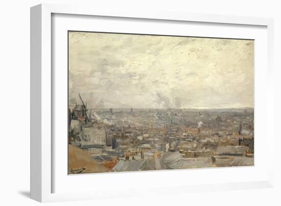 View from Montmartre, 1886-Vincent van Gogh-Framed Giclee Print