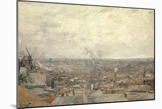 View from Montmartre, 1886-Vincent van Gogh-Mounted Giclee Print