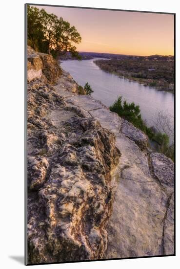 View from Mount Bonnell at Sunset-Vincent James-Mounted Photographic Print