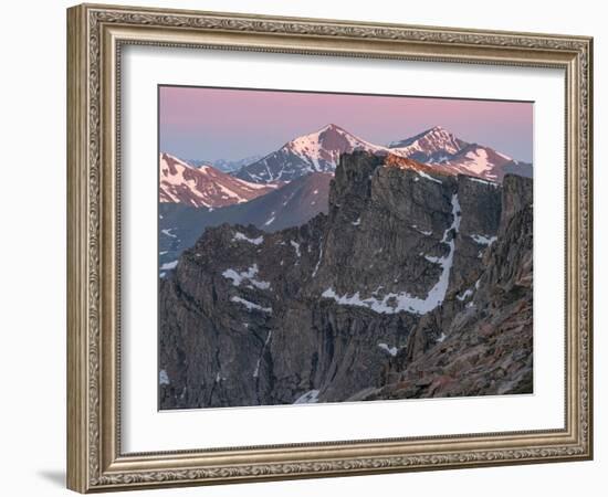 View from Mount Evans of Mount Bierstadt and The Sawtooth, Colorado-Maresa Pryor-Luzier-Framed Photographic Print