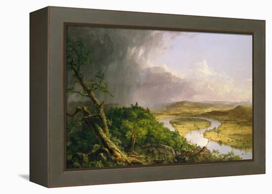 View from Mount Holyoke, Northampton, Massachusetts, after a Thunderstorm—The Oxbow, 1836-Thomas Cole-Framed Premier Image Canvas