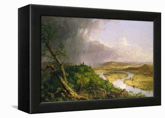 View from Mount Holyoke, Northampton, Massachusetts, after a Thunderstorm—The Oxbow, 1836-Thomas Cole-Framed Premier Image Canvas