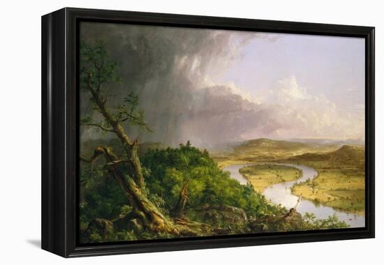 View from Mount Holyoke, Northampton, Massachusetts, after a Thunderstorm—The Oxbow, 1836-Thomas Cole-Framed Premier Image Canvas