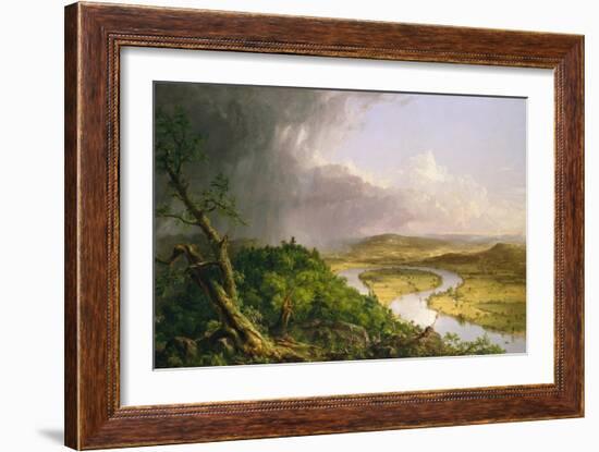 View from Mount Holyoke, Northampton, Massachusetts, after a Thunderstorm—The Oxbow, 1836-Thomas Cole-Framed Giclee Print