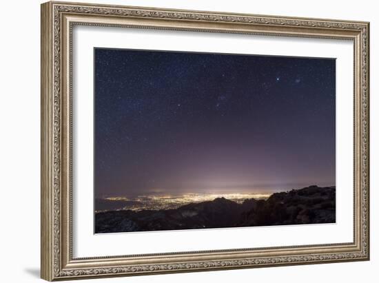 View from Mount Lemmon Overlooking the City of Tucson, Arizona-null-Framed Photographic Print